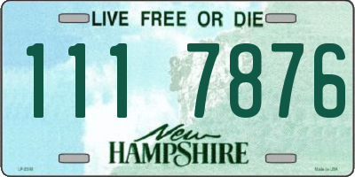 NH license plate 1117876