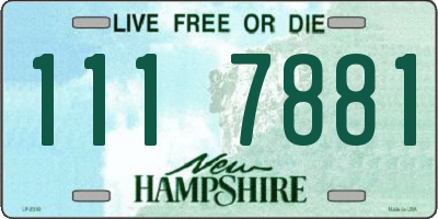 NH license plate 1117881