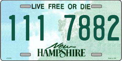 NH license plate 1117882