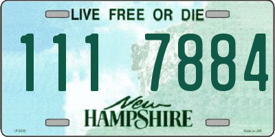 NH license plate 1117884