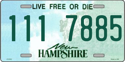 NH license plate 1117885