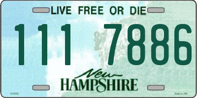NH license plate 1117886