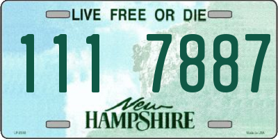 NH license plate 1117887