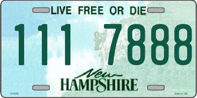 NH license plate 1117888