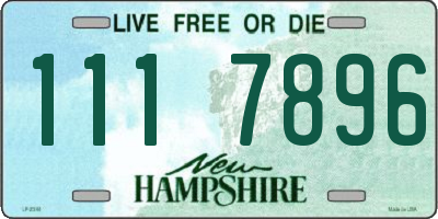 NH license plate 1117896