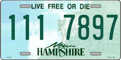 NH license plate 1117897