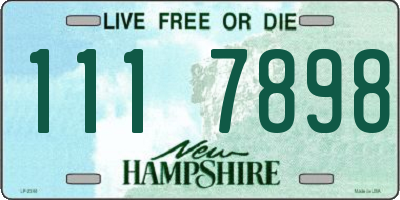 NH license plate 1117898