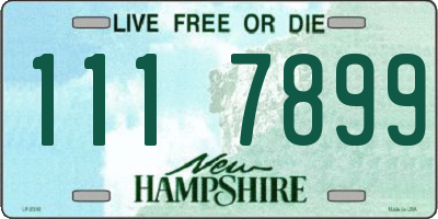 NH license plate 1117899