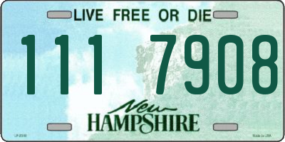 NH license plate 1117908