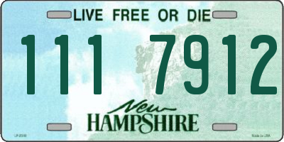 NH license plate 1117912