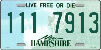 NH license plate 1117913