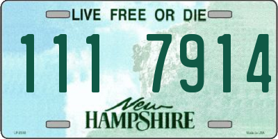NH license plate 1117914