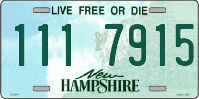 NH license plate 1117915