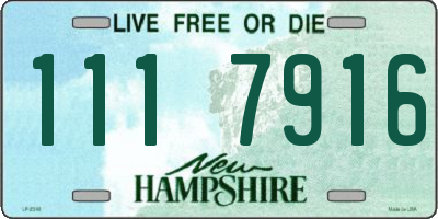NH license plate 1117916
