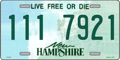 NH license plate 1117921