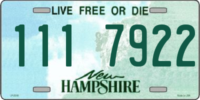 NH license plate 1117922