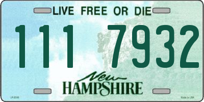 NH license plate 1117932
