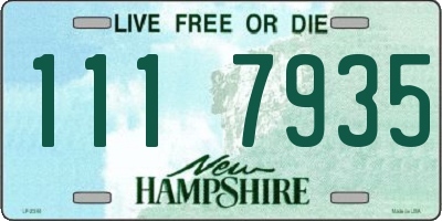 NH license plate 1117935