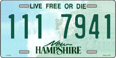 NH license plate 1117941