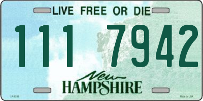 NH license plate 1117942