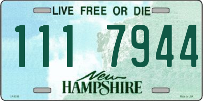 NH license plate 1117944