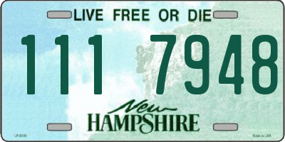 NH license plate 1117948