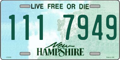 NH license plate 1117949