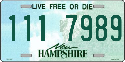 NH license plate 1117989