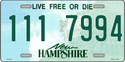 NH license plate 1117994