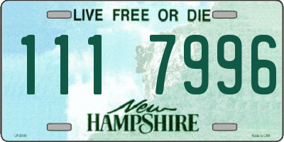 NH license plate 1117996