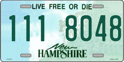 NH license plate 1118048