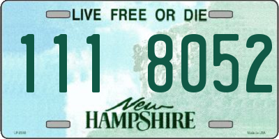 NH license plate 1118052