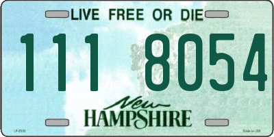 NH license plate 1118054