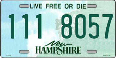 NH license plate 1118057
