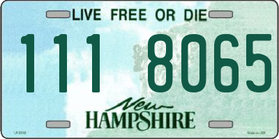NH license plate 1118065