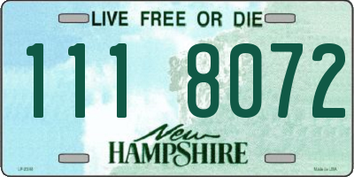 NH license plate 1118072