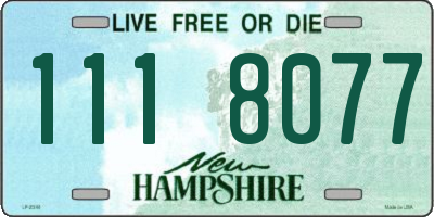 NH license plate 1118077