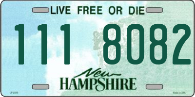 NH license plate 1118082