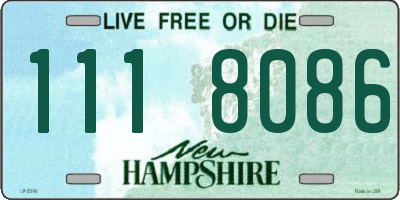 NH license plate 1118086