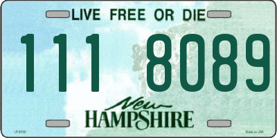 NH license plate 1118089