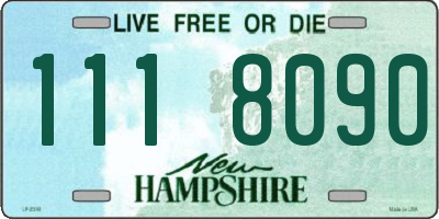 NH license plate 1118090