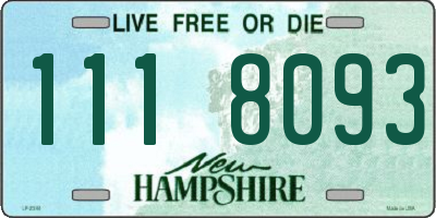 NH license plate 1118093