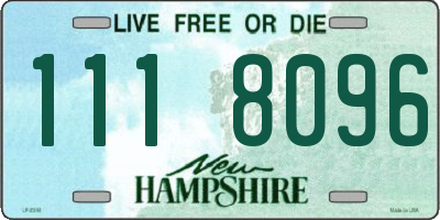 NH license plate 1118096