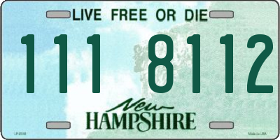 NH license plate 1118112