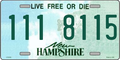 NH license plate 1118115