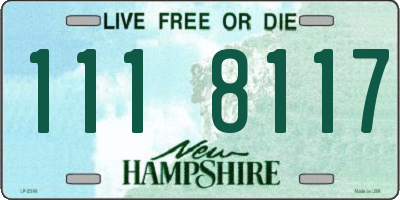NH license plate 1118117