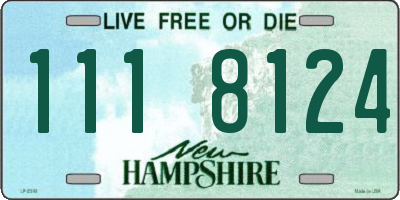 NH license plate 1118124