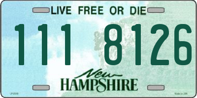NH license plate 1118126