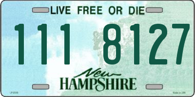 NH license plate 1118127