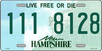 NH license plate 1118128